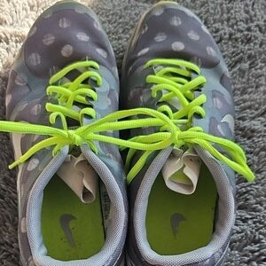 Nike  Gray and Lime Sneakers